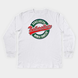 Bangladesh backpacker world traveler Kids Long Sleeve T-Shirt